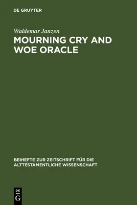 Janzen | Mourning Cry and Woe Oracle | E-Book | sack.de