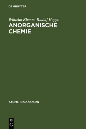 Klemm / Hoppe |  Anorganische Chemie | eBook | Sack Fachmedien