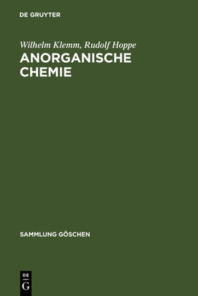 Klemm / Hoppe | Anorganische Chemie | E-Book | sack.de