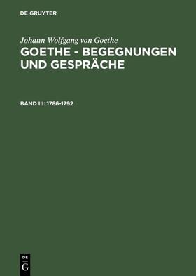 Grumach / Goethe | 1786-1792 | E-Book | sack.de