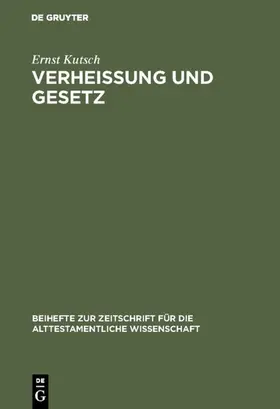 Kutsch | Verheißung und Gesetz | E-Book | www.sack.de
