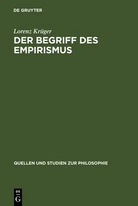 Krüger | Der Begriff des Empirismus | E-Book | www.sack.de