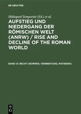 Temporini |  Recht (Normen, Verbreitung, Materien) | eBook | Sack Fachmedien