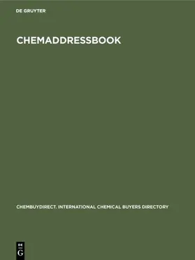  ChemADDRESSbook | eBook | Sack Fachmedien