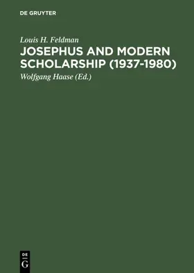 Feldman / Haase | Josephus and Modern Scholarship (1937–1980) | E-Book | www.sack.de