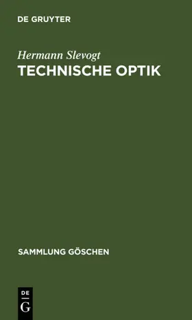 Slevogt |  Technische Optik | eBook | Sack Fachmedien