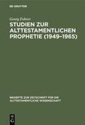 Fohrer |  Studien zur alttestamentlichen Prophetie (1949–1965) | eBook | Sack Fachmedien