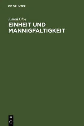 Gloy |  Einheit und Mannigfaltigkeit | eBook | Sack Fachmedien