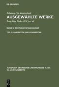 Gottsched / Mitchell / Birke |  Deutsche Sprachkunst. Varianten und Kommentar | eBook | Sack Fachmedien