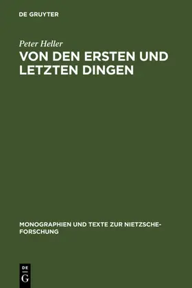 Heller | Von den ersten und letzten Dingen | E-Book | www.sack.de