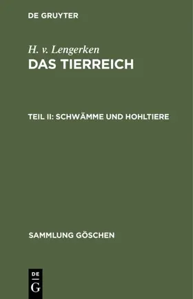 Lengerken |  Schwämme und Hohltiere | eBook | Sack Fachmedien