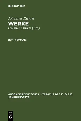 Riemer / Krause |  Romane | eBook | Sack Fachmedien