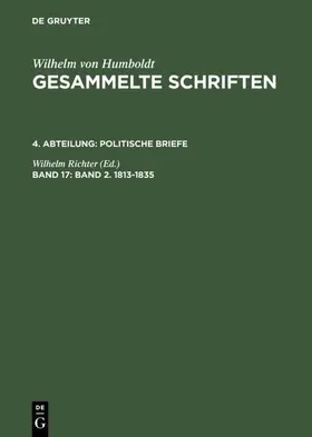 Richter |  Band 2. 1813–1835 | eBook | Sack Fachmedien