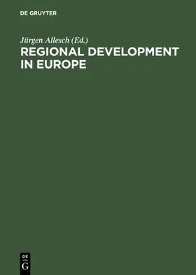 Allesch |  Regional Development in Europe | eBook | Sack Fachmedien