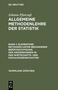 Pfanzagl |  Elementare Methoden unter besonderer Berücksichtigung der Anwendungen in den Wirtschafts- und Sozialwissenschaften | eBook | Sack Fachmedien