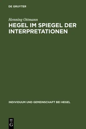 Ottmann | Hegel im Spiegel der Interpretationen | E-Book | sack.de