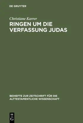 Karrer | Ringen um die Verfassung Judas | E-Book | www.sack.de