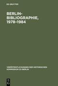 Schäfer / Stromeyer / Korb |  Berlin-Bibliographie, 1978–1984 | eBook | Sack Fachmedien