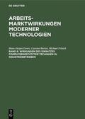 Ewers / Becker / Fritsch |  Wirkungen des Einsatzes computergestützter Techniken in Industriebetrieben | eBook | Sack Fachmedien
