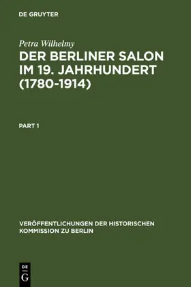 Wilhelmy | Der Berliner Salon im 19. Jahrhundert (1780-1914) | E-Book | www.sack.de