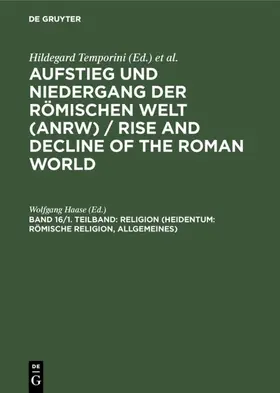 Haase |  Religion (Heidentum: Römische Religion, Allgemeines) | eBook | Sack Fachmedien