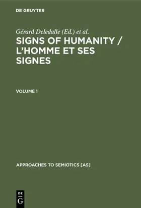 Deledalle / Balat / Deledalle-Rhodes |  Signs of Humanity / L’homme et ses signes | eBook | Sack Fachmedien