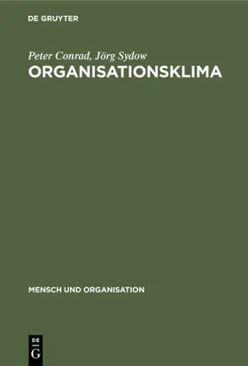 Conrad / Sydow |  Organisationsklima | eBook | Sack Fachmedien