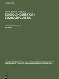 Ammon / Dittmar / Mattheier |  Sociolinguistics / Soziolinguistik. Volume 1 | eBook | Sack Fachmedien