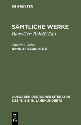 Weise / Lindberg |  Gedichte II | eBook | Sack Fachmedien