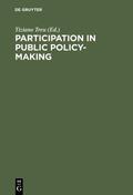 Treu |  Participation in Public Policy-Making | eBook | Sack Fachmedien