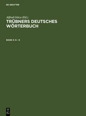 Götze / Mitzka |  G – H | eBook | Sack Fachmedien