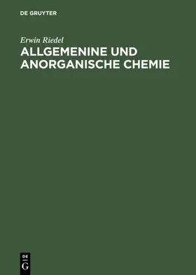 Riedel |  Allgemenine und anorganische Chemie | eBook | Sack Fachmedien