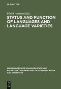 Ammon |  Status and Function of Languages and Language Varieties | eBook | Sack Fachmedien