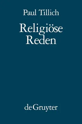 Tillich |  Religiöse Reden | eBook | Sack Fachmedien