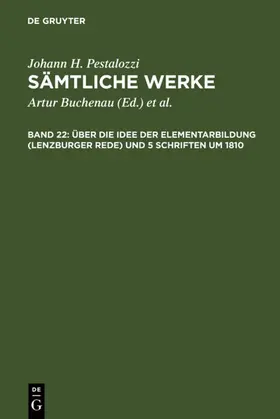 Dejung | Über die Idee der Elementarbildung (Lenzburger Rede) und 5 Schriften um 1810 | E-Book | sack.de