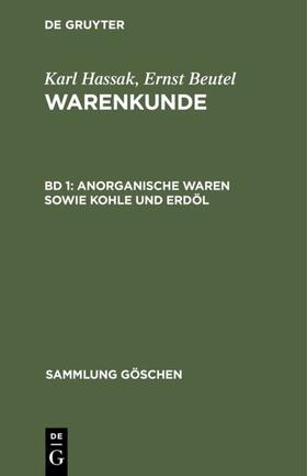 Kutzelnigg | Anorganische Waren sowie Kohle und Erdöl | E-Book | sack.de