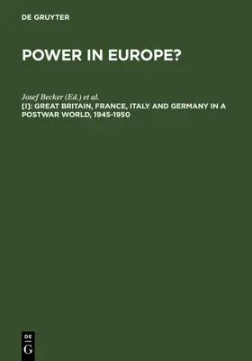 Becker / Knipping |  Great Britain, France, Italy and Germany in a Postwar World, 1945-1950 | eBook | Sack Fachmedien