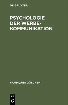 Psychologie der Werbekommunikation | E-Book | www.sack.de