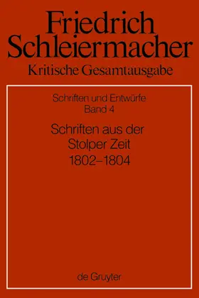 Herms / Meckenstock / Pietsch |  Schriften aus der Stolper Zeit (1802-1804) | eBook | Sack Fachmedien