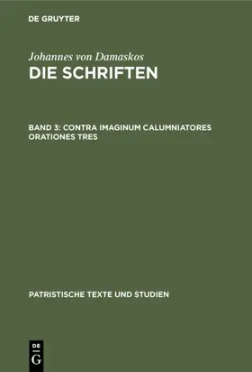 Kotter | Contra imaginum calumniatores orationes tres | E-Book | sack.de