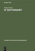 Eicker |  IV Dictionary | eBook | Sack Fachmedien