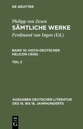 Zesen / Maché | Deutscher Helikon. Zweiter Teil | E-Book | sack.de