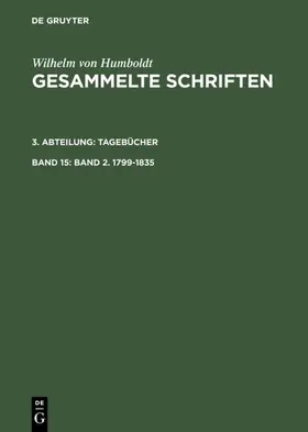 Humboldt / Leitzmann |  Band 2. 1799–1835 | eBook | Sack Fachmedien