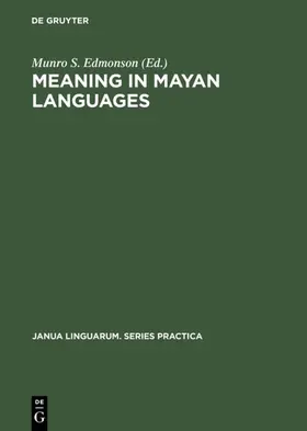 Edmonson | Meaning in Mayan Languages | E-Book | www.sack.de