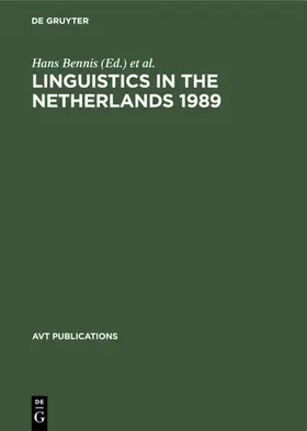 Bennis / Kemenade |  Linguistics in the Netherlands 1989 | eBook | Sack Fachmedien
