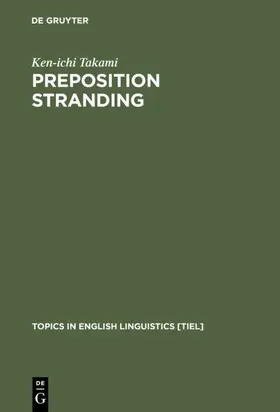 Takami |  Preposition Stranding | eBook | Sack Fachmedien
