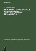 Zaefferer |  Semantic Universals and Universal Semantics | eBook | Sack Fachmedien