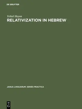 Hayon | Relativization in Hebrew | E-Book | www.sack.de
