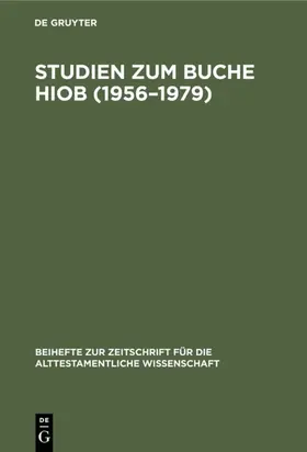 Studien zum Buche Hiob (1956–1979) | E-Book | www.sack.de