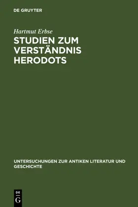 Erbse |  Studien zum Verständnis Herodots | eBook | Sack Fachmedien